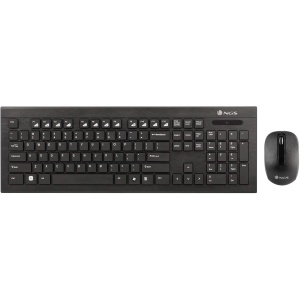 NGS Dragonfly Kit Teclado y Ratón Inalámbricos USB 2.4GHz. Teclado Multimedia y Ratón Óptico 1200dpi (QWERTY Español)