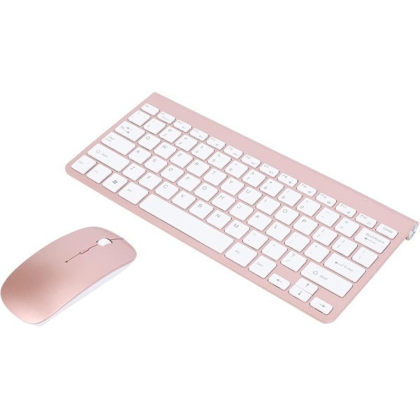 Nemeae 24Ghz Ultra Thin Teclado inalambrico y Mouse Combo con Receptor