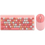 Nilioyul Juego de ratón y Teclado inalámbrico para el hogar, Oficina, Escuela, Trabajo, Notebook, Escritorio, portátil, reemplazo de Teclado, Pieza de Repuesto para Juegos, Rosa - Imagen 1