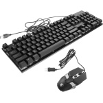 OSALADI 1 Juego De Teclado Y Ratón Inalámbricos Teclado Inalámbrico Colorido Teclado Inalámbrico para Computadora Teclas Mecánicas Teclado Inalámbrico Abs con Cable Comer - Imagen 1