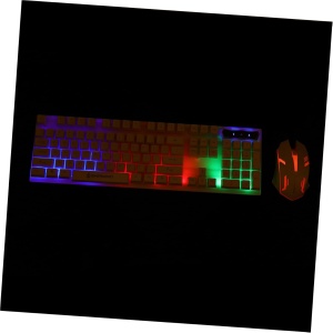 OSALADI 1 Juego De Teclado Y Ratón Trajes Ratón De Alambre Ratón Delgado Inalámbrico Juegos por Cable Teclado Y Teclado Mecánico Y Teclado Retroiluminado Teclado con Cable