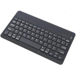 Pequeño Teclado y Ratón Inalámbricos, 2,4GHz Teclado Inalámbrico Delgado y Compacto con Receptor USB, Mini Combo de Teclado y Ratón Inalámbricos Portátiles para Windows/Ordenador/PC (Negro/Español) - Imagen 1