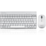 Perixx PERIDUO-712 - Juego de Teclado y ratón inalámbricos (tamaño Mini, con Nano Receptor, 2,4 GHz), Color Blanco - Imagen 1