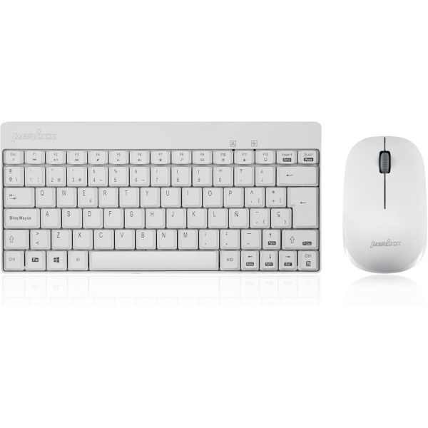 Perixx PERIDUO 712W Combo Teclado Pequeno y Raton Inalambrico para Windows