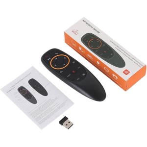Pilipane Control Remoto Inalámbrico con Teclado Y Ratón por Voz De 2,4G, Caja De TV con Teclado Inalámbrico, Control Remoto con Ratón: Diseño Ergonómico, Giroscopio, Plug and Play