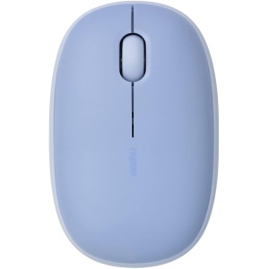 RAPOO | Ratón Inalámbrico Silencioso M660 (Ratón Bluetooth, Compatible con Windows y MAC, 1300 dpi, Duración de la Batería 9 Meses,Teclas Silenciosas, Ergonómicas, para Diestros y Zurdos)Color Morado