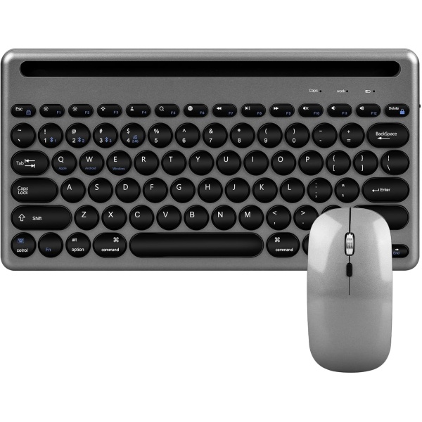 ROTRES Teclado Inalambrico Bluetooth Inalambrico Recargable con 3 Canales con