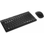 Rapoo 8000M - Teclado con mouse - Juego de escritorio inalámbrico con conexión multimodo, Negro - Imagen 1