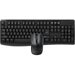Rapoo | Ratón y Teclado Inalámbrico X1800Pro (Ratón y Teclado Bluetooth, Resistente a Las Salpicaduras, Batería Duradera, Univer) Color Negro