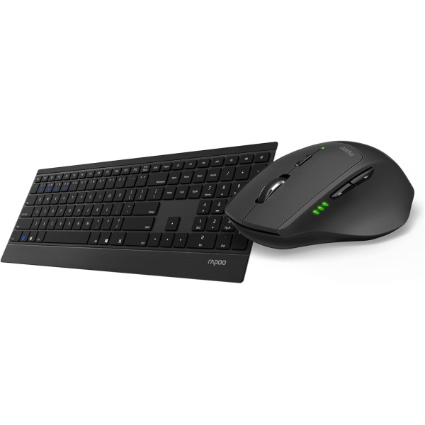 Rapoo Teclado y raton inalambrico con QWERTY portugues Combo