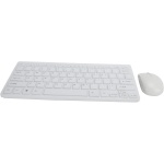 Ratón Inalámbrico, Juego de Teclado y Ratón de Alta Sensibilidad con Teclado Fil para el Hogar para la Oficina (Blanco) - Imagen 1