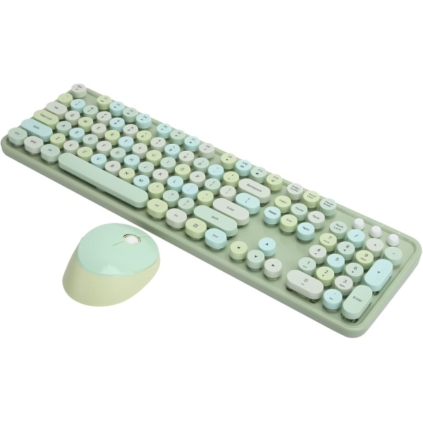 Raton Inalambrico Soporte Ajustable Botones Multimedia Teclado Inalambrico para XP