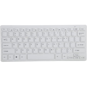Ratón Inalámbrico, Teclado de Reposo Inteligente Completo Y Juego de Ratón Juego de Ratón Inalámbrico con Teclado Fil para el Hogar Y la Oficina(Blanco)