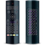 Ratón de aire, MX3 Pro Air Remote Mouse 2.4G LED retroiluminado Mini teclado inalámbrico, control remoto infrarrojo aprendizaje para Kodi Android Smart TV Box IPTV HTPC Mini PC Pad XBOX Raspberry Pi 3 - Imagen 1