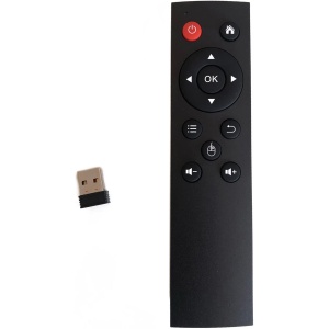 Ratón de aire inalámbrico universal 2.4G con receptor USB para Lilux para Windows para OS Android-TV Box PC Co Wireless Air Mouse recargable Control remoto con teclado USB Box
