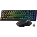 Redragon Combinación de teclado y ratón para videojuegos BS136, 75% K628, teclado mecánico RGB inalámbrico trimodo y paquete de ratón para juegos de 8000 DPI - Imagen 1