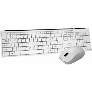 S keyboard Teclado Inalámbrico de Ahorro de Energía Y Ratón de Juego Delgado Teclado Inalámbrico Del Ratón Conjunto de Teclado Impermeable Mudo,B
