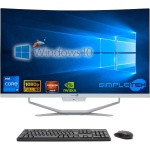 SIMPLETEK - PC All in One con pantalla curva de 27" Core i7 Windows 10 | Ratón y teclado inalámbrico | Webcam integrada | 8 GB RAM SSD 240 GB - Imagen 1