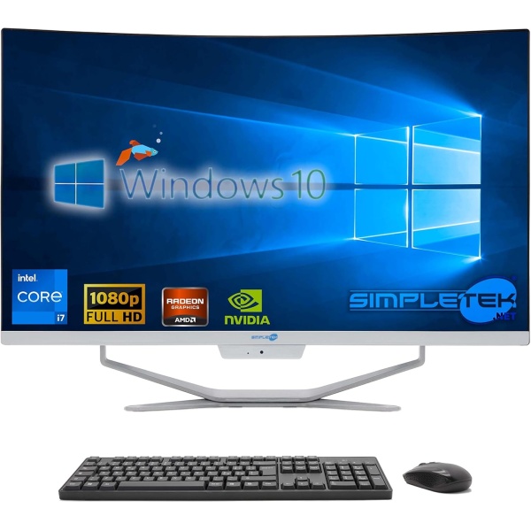 SIMPLETEK PC todo en uno con pantalla curva de