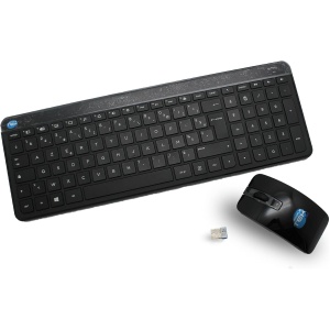 SIMPLETEK - Teclado inalámbrico Layout AZERTY FR + ratón inalámbrico
