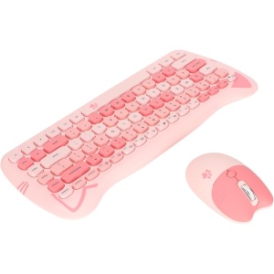Shanrya Teclado inalámbrico y ratón, tecnología inalámbrica combinada para ratón con tecnología de película fina para la oficina de juegos