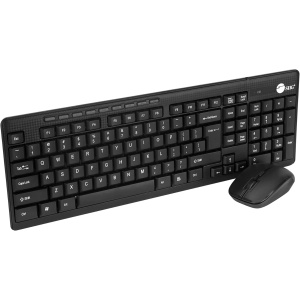 Siig JK-WR0T12-S1 Teclado inalámbrico de 102 Teclas de tamaño estándar con ratón óptico inalámbrico de 3 Botones