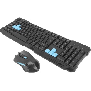 Tbest Juego Combinado de Ratón y Teclado Inalámbrico, Conexión Inalámbrica de 2, 4 GHz, Receptor USB Multimedia de 2, 4G para Juegos de Ordenador de Escritorio