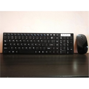 Technobebe.shop Teclado rígida inalámbrico 2.4 GHz con ratón para Tablet, PC, Smartphone, TV