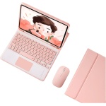 Teclado Funda para iPad Pro 11" 2022/2021/2020/2018 con Trackpad, 7 Color Retroiluminada QWERTY Español Ñ Blutooth Teclado con Ratón Inalambrico para iPad Pro 11", Rosa Con Retroiluminación - Imagen 1