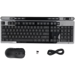 Teclado Mecánico Retroiluminado RGB, 104 Plus 7 Teclas, Teclado Inalámbrico de 2,4 GHz con Ratón Recargable, dpi Ajustable de 3 Niveles, para XP, Win 7 8 10 11, OS X OS, - Imagen 1