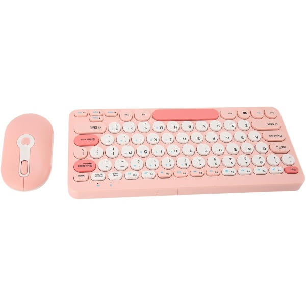 Teclado Retro Lindo Teclado Teclado y Mouse inalambricos Combinacion de