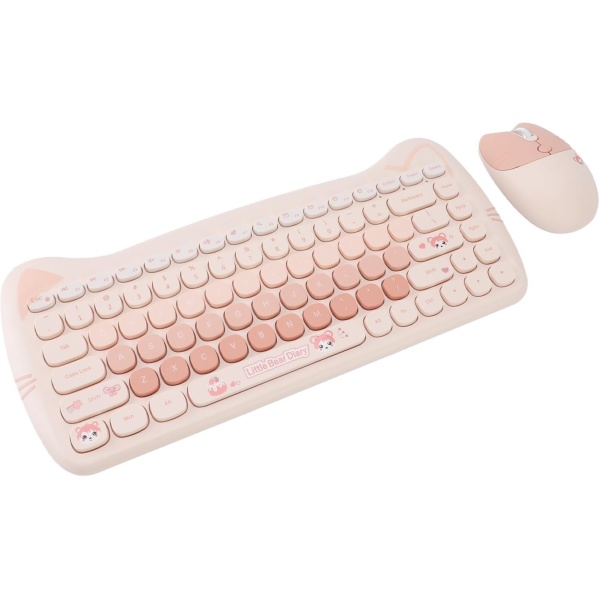 Teclado de Maquina de Escribir con Teclas Redondas Retro de