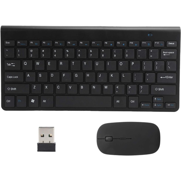 Teclado inalambrico de 24 GHz Teclado USB ergonomico Panel tactil