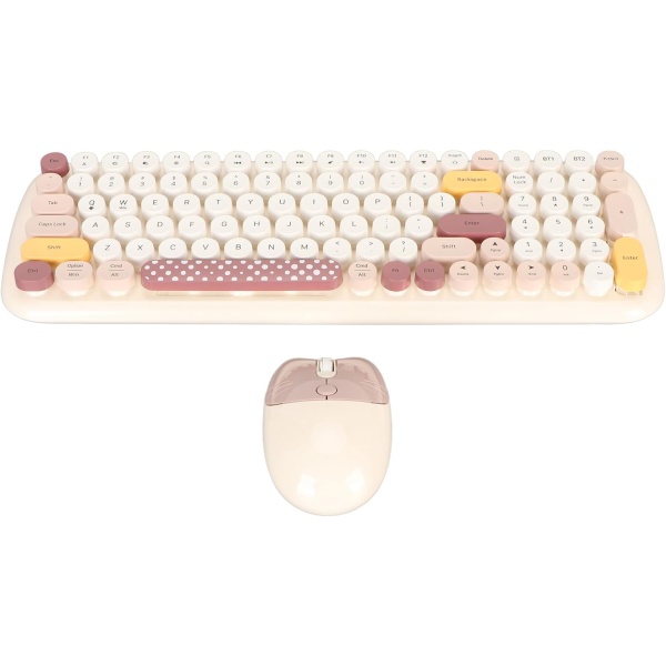 Teclado y Raton Inalambricos Ergonomicos Bonito Teclado y Raton Desmontables