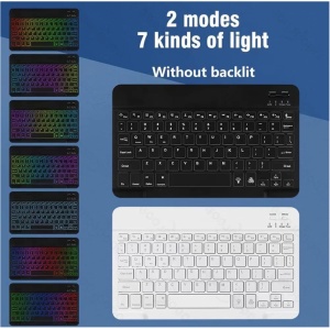 Teclado y Raton inalambricos retroiluminado (Black)