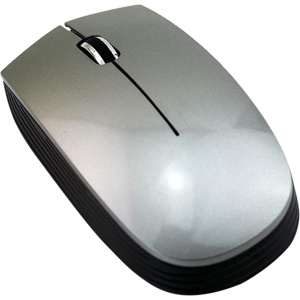 Trailrest Ratón Inalámbrico MouseWireless 2.4GHz Ergonómico Ahorro de energíaJuegos de Trabajo Negro Plata Ratón Y Teclado Inalámbrico (Silver, One Size)
