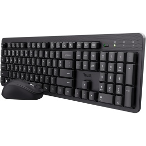 Trust ODY II Holandés QWERTY Layout Teclado y ratón Set Inalámbrico