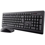 Trust Primo - Juego de Teclado y ratón inalámbrico, diseño alemán QWERTZ, Teclas Planas, a Prueba de Salpicaduras, ratón inalámbrico ambidiestro, Receptor USB, Teclado inalámbrico para PC, Ordenador, - Imagen 1