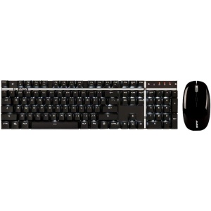 Tubayia - Teclado inalámbrico con ratón y retroiluminación LED para Ordenador de sobremesa y portátil