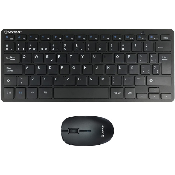 UNYKAch Kit Mini Teclado y Raton Inalambricos MK288 Pro Nano