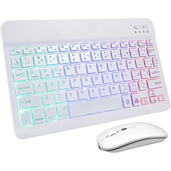 Uonlytech 1 Juego De Teclado Y Raton Inalambricos Raton Inalambrico