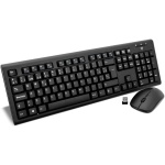 V7 Conjunto de - Teclado (Standard, Wireless, RF inalámbrico, QWERTY, Black, Ratón Incluido), Monotone - Imagen 1