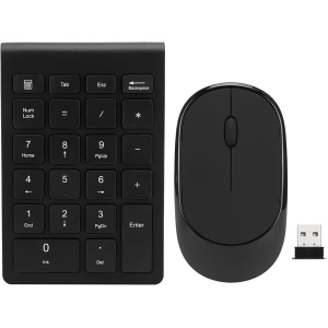 VGEBY Juego de Ratón Inalámbrico con Teclado Digital Ultrafino de 22 Teclas sin Interruptor para RF304T, Compatible con Win 7/8/10/MAC/, VGEBYEQW5HIX93N
