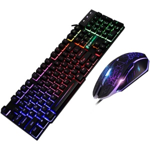 Veemoon 1 Juego ratón de Teclado con Cable ratón Gaming Mouse Gaming Teclado de Oficina inalámbrico Teclado de computadora inalámbrico teclados de computadora ratón de computadora Brillar