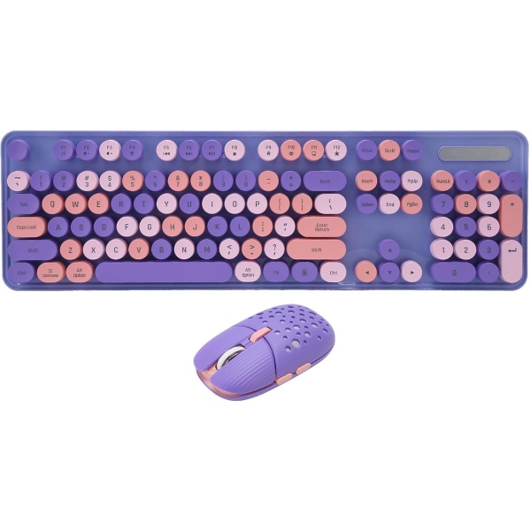 Vikye Teclado Mecanico Teclado Inalambrico de 104 Teclas 24G con