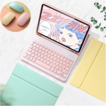 YEEHi Funda de teclado para iPad de 10ª generación 2022 de 10.9 pulgadas con ratón, bonita funda extraíble extraíble para teclado Bluetooth inalámbrico para iPad 10 (verde oscuro) - Imagen 1