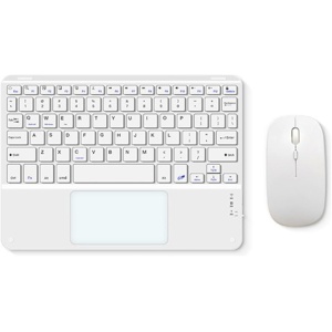 Yominerr Teclado Bluetooth con Panel Táctil y Ratón para PC, Tableta, Juegos, Teclado Inalámbrico