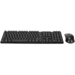 Zooke Ratón de Teclado Inalámbrico de 2,4 G, Botones Resistentes a la Decoloración de 1600 PPP, Diseño Simple, Portátil, Evita Resbalones, Juego de Ratón de Teclado Inalámbrico Silencioso para PC - Imagen 1