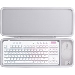 co2CREA Duro Viajar Caja Estuche Funda para Logitech G G713 G715 Teclado(Se Puede almacenar ratón inalámbrico Logitech G705) (Solo Caja, no Contiene Juego de Teclado/ratón) - Imagen 1
