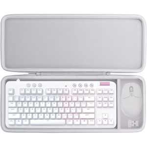 co2CREA Duro Viajar Caja Estuche Funda para Logitech G G713 G715 Teclado(Se Puede almacenar ratón inalámbrico Logitech G705) (Solo Caja, no Contiene Juego de Teclado/ratón)